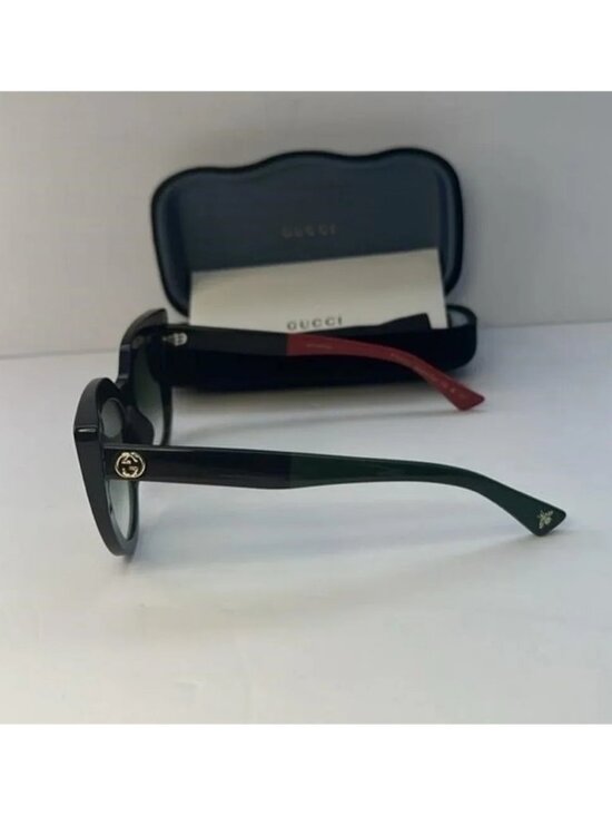 BRAND NEW GUCCI GG0163SN 003 Black Grey Women Sunglasses main image 9